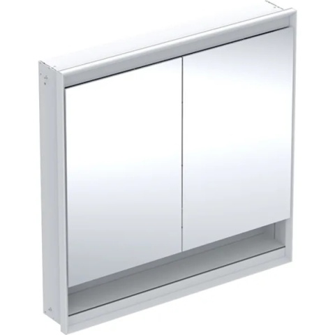 GEBERIT ONE Szafka z lustrem i wnęką, podtynkowa wysokość 90 cm, szerokość 90 cm, biała