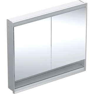 GEBERIT ONE Szafka z lustrem i wnęką, podtynkowa wysokość 90 cm, szerokość 105 cm, aluminium