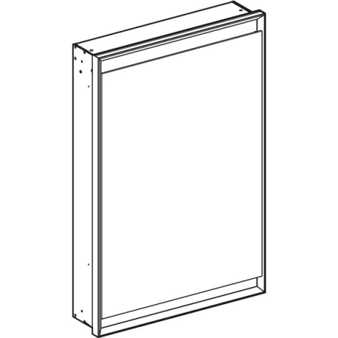 GEBERIT ONE Szafka z lustrem podtynkowa wysokość 90 cm, czarna