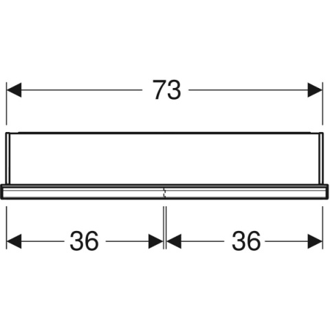 GEBERIT ONE Szafka z lustrem podtynkowa wysokość 90 cm, czarny mat