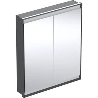 GEBERIT ONE Szafka z lustrem podtynkowa wysokość 90 cm, czarny mat