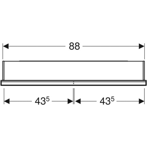 GEBERIT ONE Szafka z lustrem podtynkowa wysokość 90 cm, czarny mat