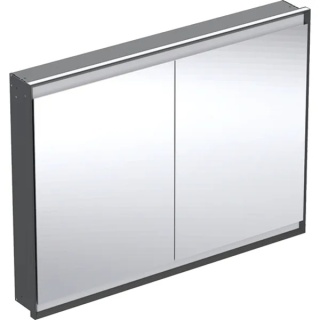 GEBERIT ONE Szafka z lustrem podtynkowa wysokość 90 cm, czarny mat