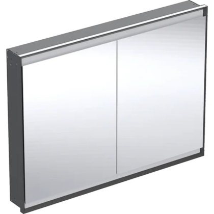 GEBERIT ONE Szafka z lustrem podtynkowa wysokość 90 cm, czarny mat