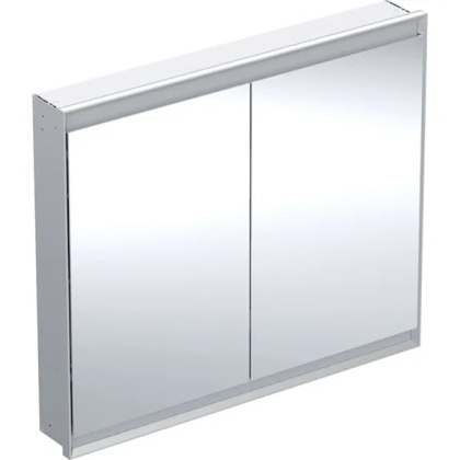 GEBERIT ONE Szafka z lustrem podtynkowa wysokość 90 cm, aluminium
