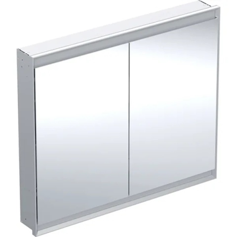 GEBERIT ONE Szafka z lustrem podtynkowa wysokość 90 cm, aluminium