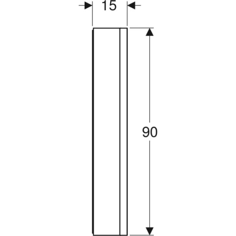 GEBERIT ONE Szafka z lustrem, wysokość 90 cm, szerokość 120 cm, aluminium