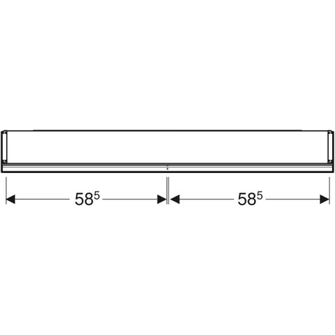 GEBERIT ONE Szafka z lustrem, wysokość 90 cm, szerokość 120 cm, biała