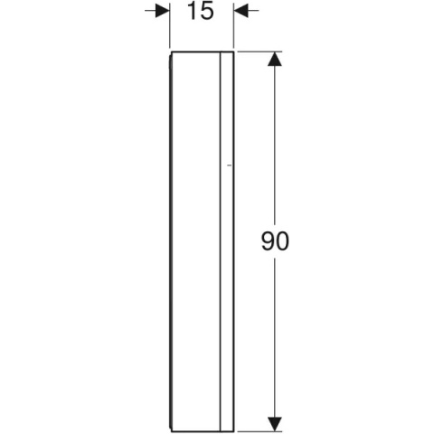 GEBERIT ONE Szafka z lustrem, wysokość 90 cm, szerokość 60 cm, biała