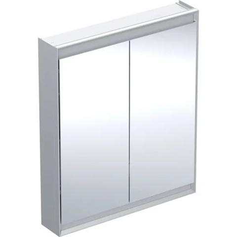 GEBERIT ONE Szafka z lustrem, wysokość 90 cm, szerokość 75 cm, aluminium