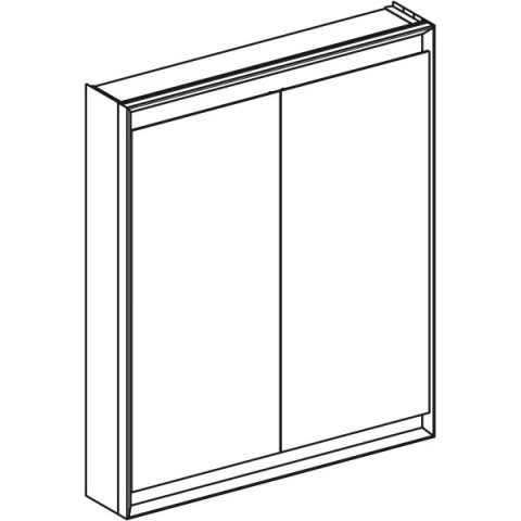 GEBERIT ONE Szafka z lustrem, wysokość 90 cm, szerokość 75 cm, biała