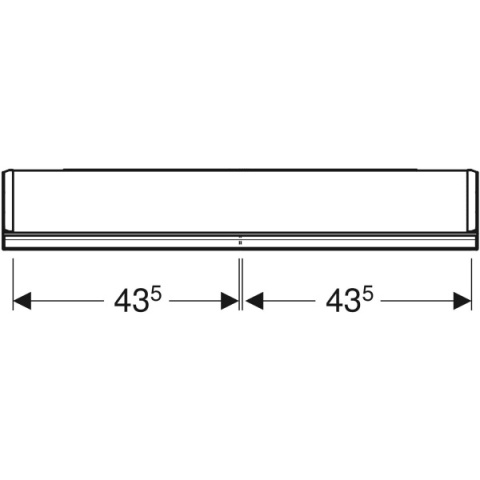 GEBERIT ONE Szafka z lustrem, wysokość 90 cm, szerokość 90 cm, aluminium