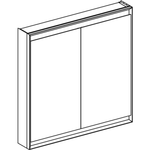 GEBERIT ONE Szafka z lustrem, wysokość 90 cm, szerokość 90 cm, biała