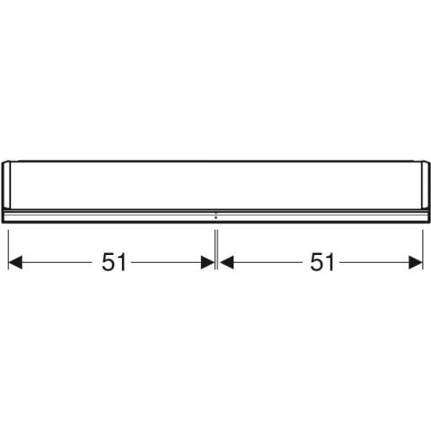 GEBERIT ONE Szafka z lustrem, wysokość 90 cm, szerokość 105 cm, aluminium