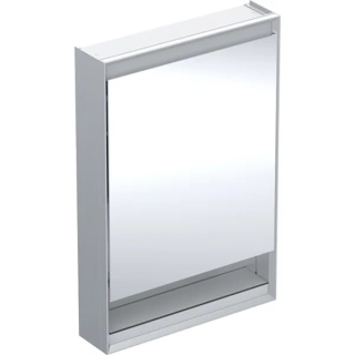 GEBERIT ONE Szafka z lustrem, z wnęką, wysokość 90 cm, aluminium