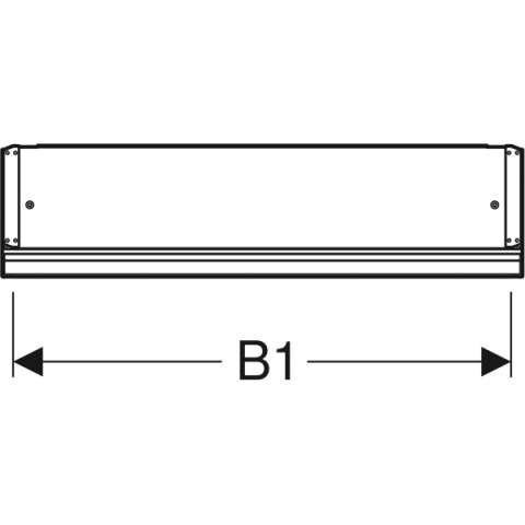 GEBERIT ONE Szafka z lustrem, z wnęką, wysokość 90 cm, biała