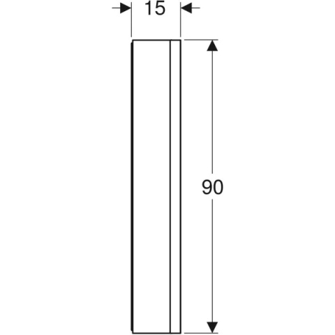 GEBERIT ONE Szafka z lustrem, z wnęką, wysokość 90 cm, szerokość 75 cm, aluminium
