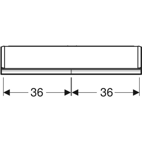 GEBERIT ONE Szafka z lustrem, z wnęką, wysokość 90 cm, szerokość 75 cm, aluminium