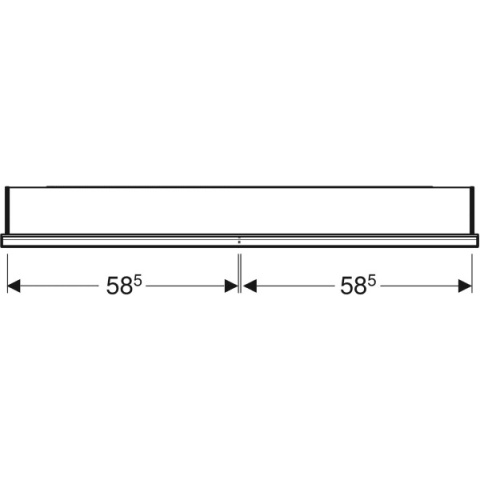 GEBERIT ONE Szafka z lustrem, z wnęką, wysokość 90 cm, szerokość 120 cm, biała