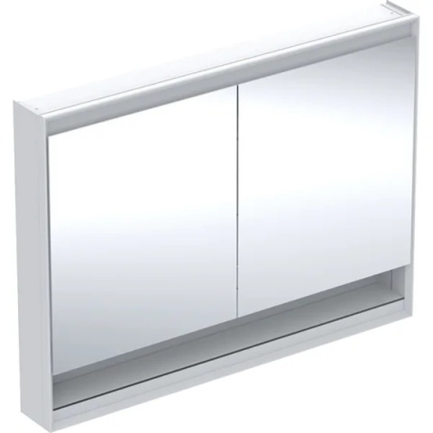 GEBERIT ONE Szafka z lustrem, z wnęką, wysokość 90 cm, szerokość 120 cm, biała