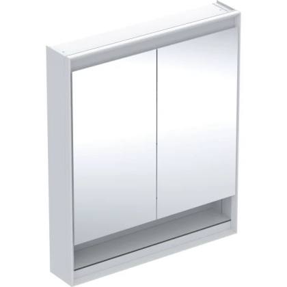 GEBERIT ONE Szafka z lustrem, z wnęką, wysokość 90 cm, szerokość 75 cm, biała