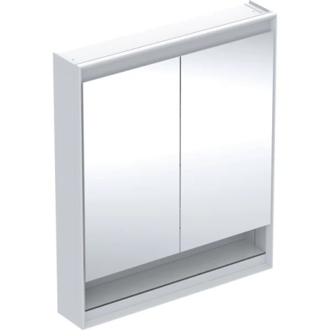GEBERIT ONE Szafka z lustrem, z wnęką, wysokość 90 cm, szerokość 75 cm, biała