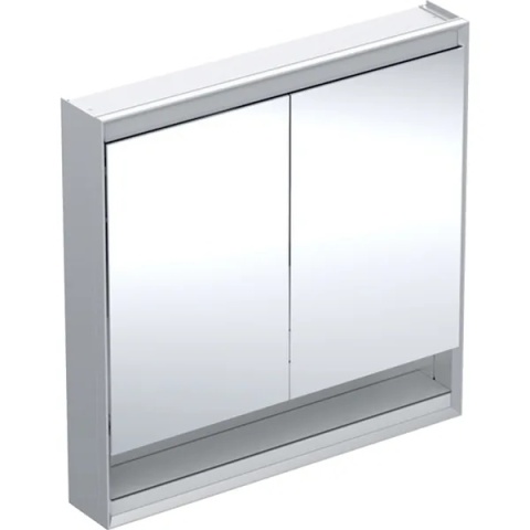 GEBERIT ONE Szafka z lustrem, z wnęką, wysokość 90 cm, szerokość 90 cm, aluminium