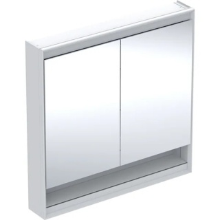 GEBERIT ONE Szafka z lustrem, z wnęką, wysokość 90 cm, szerokość 90 cm, biała