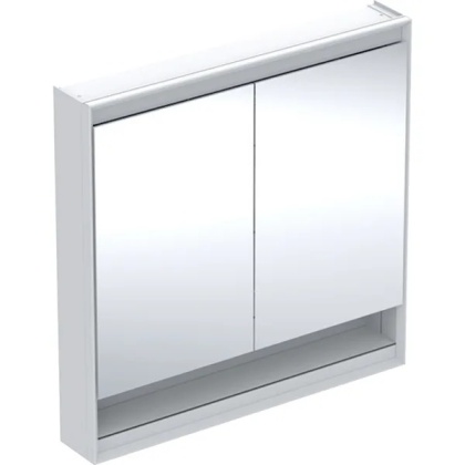 GEBERIT ONE Szafka z lustrem, z wnęką, wysokość 90 cm, szerokość 90 cm, biała