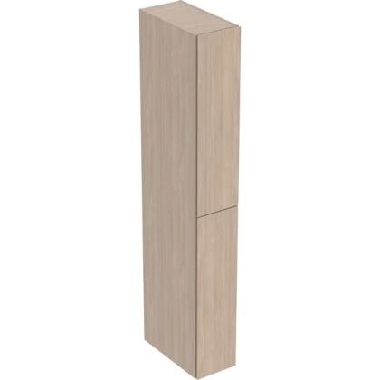 GEBERIT ONE Wysoka szafka 24 cm z dwoma schowkami wysuwanymi, dąb