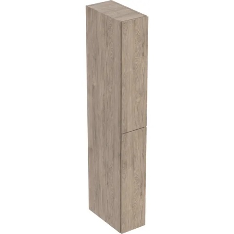 GEBERIT ONE Wysoka szafka 24 cm z dwoma schowkami wysuwanymi, orzech hickory