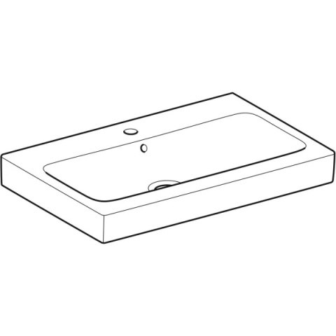 GEBERIT iCON Umywalka 75 cm, z otworem centralnym