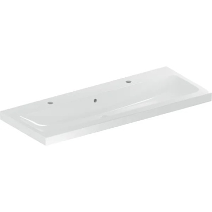 GEBERIT iCon Light Umywalka 120 cm, z otworem z lewej i prawej strony, KeraTect