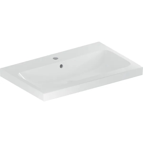 GEBERIT iCon Light Umywalka 75 cm, z otworem centralnym