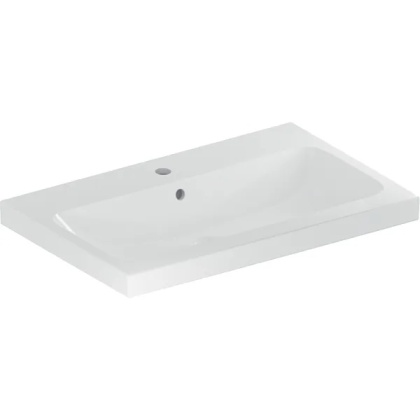 GEBERIT iCon Light Umywalka 75 cm, z otworem centralnym, KeraTect