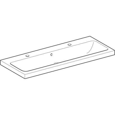 GEBERIT iCon Light Umywalka 120 cm, z otworem z lewej i prawej strony