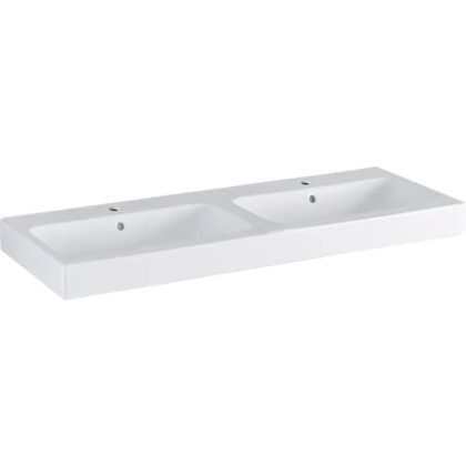 GEBERIT iCon Umywalka podwójna 120 cm, biała