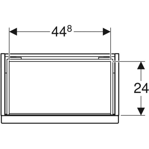 GEBERIT iCon Szafka pod małą umywalkę, z jedną szufladą, dąb