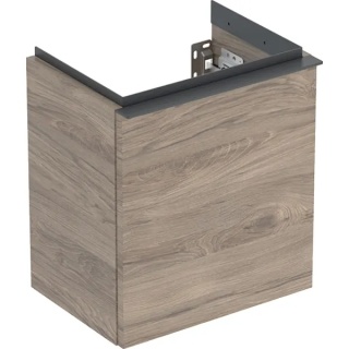 GEBERIT iCon Szafka pod małą umywalkę, z jednymi drzwiami, orzech hickory