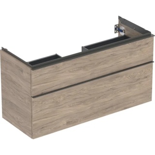 GEBERIT iCon Szafka pod umywalkę 120 cm, z dwoma szufladami, orzech hickory
