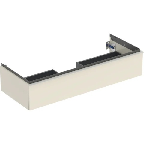 GEBERIT iCon Szafka pod umywalkę 120 cm, z jedną szufladą, piaskowoszary