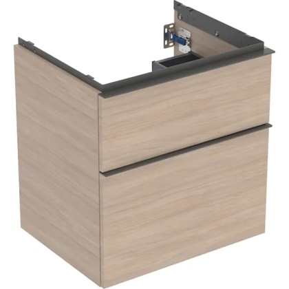 GEBERIT iCon Szafka pod umywalkę 60 cm, z dwoma szufladami, dąb