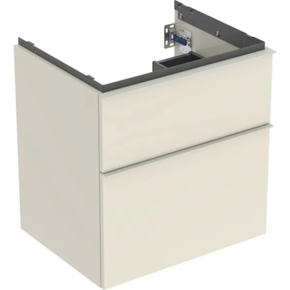 GEBERIT iCon Szafka pod umywalkę 60 cm, z dwoma szufladami, piaskowoszary