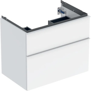 GEBERIT iCon Szafka pod umywalkę 75 cm, z dwoma szufladami, biały połysk