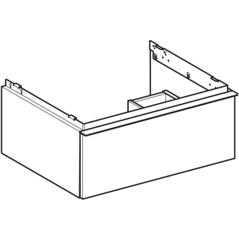 GEBERIT iCon Szafka pod umywalkę 60 cm, z jedną szufladą, dąb