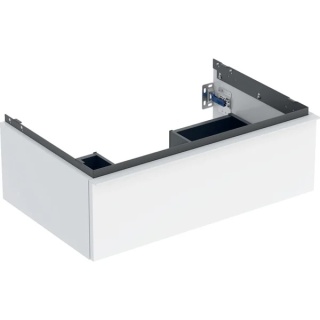 GEBERIT iCon Szafka pod umywalkę 75 cm, z jedną szufladą, biały połysk