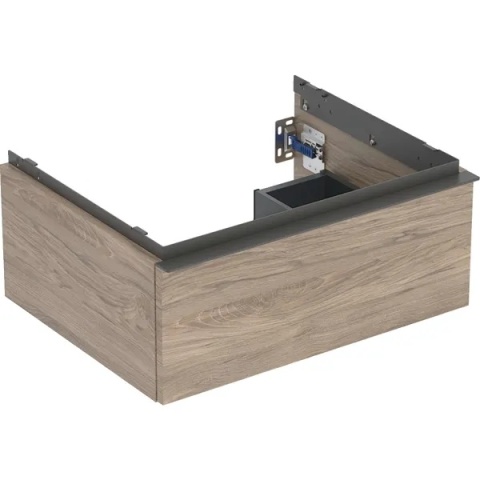 GEBERIT iCon Szafka pod umywalkę 60 cm, z jedną szufladą, orzech hickory