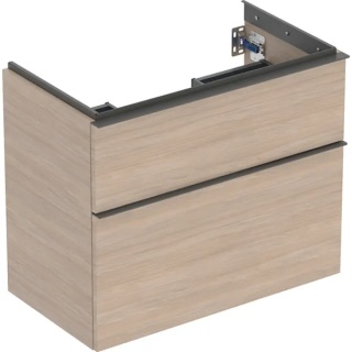 GEBERIT iCon Szafka pod umywalkę 75 cm, z dwoma szufladami, krótka, dąb