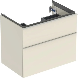 GEBERIT iCon Szafka pod umywalkę 75 cm, z dwoma szufladami, piaskowoszary