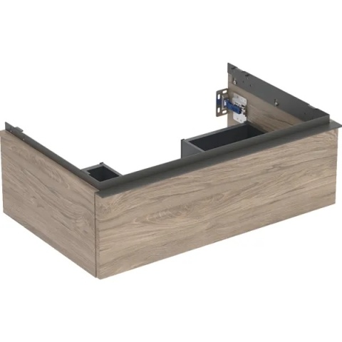 GEBERIT iCon Szafka pod umywalkę 75 cm, z jedną szufladą, orzech hickory